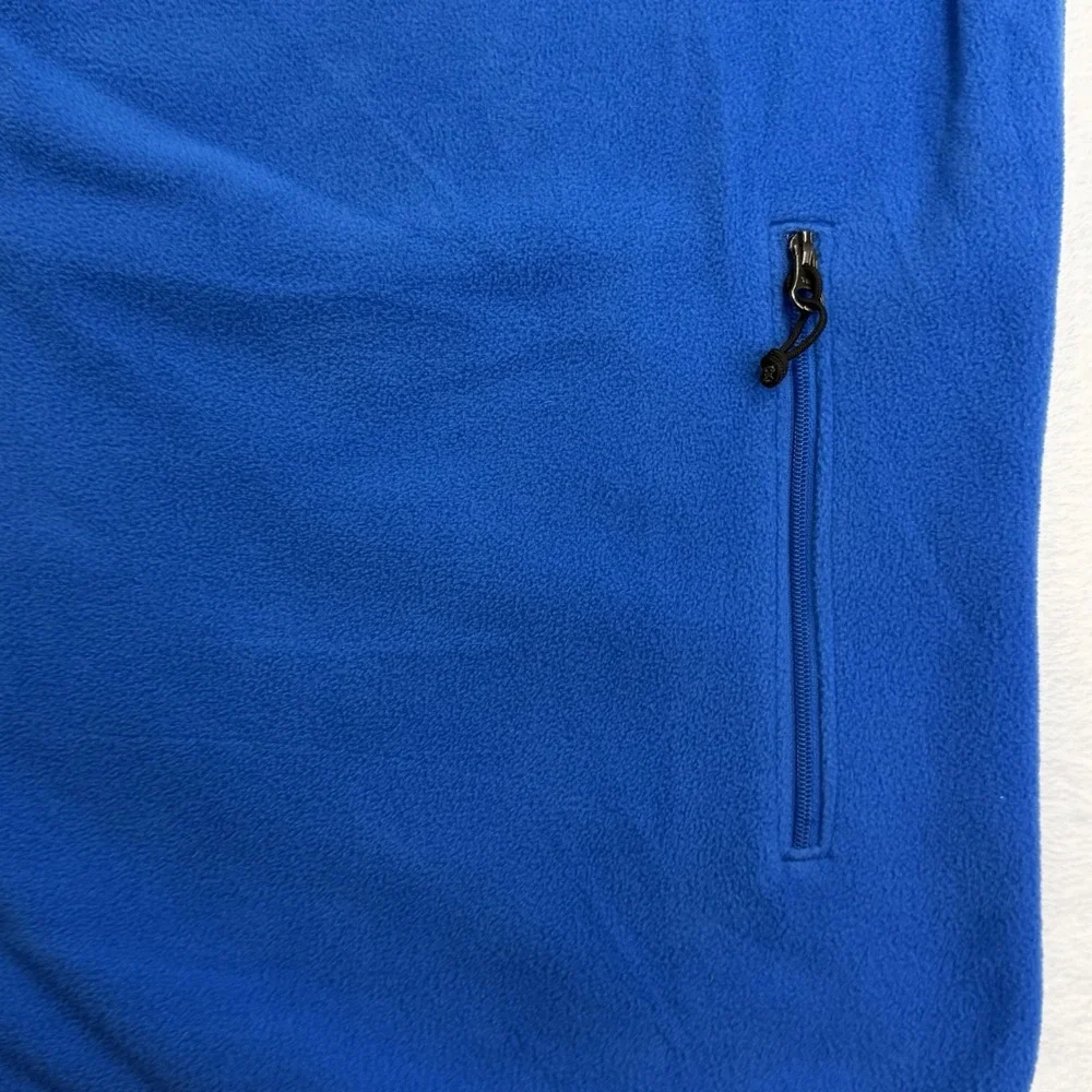 The North Face Full Zip Fleece Jacket Men's XL Blue Pockets Outdoor Winter
